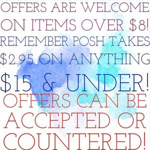 Offers are Welcome!